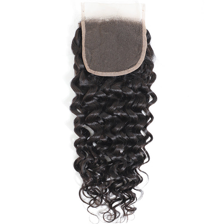 Deep Wave Lace Closure 4*4 HD Closure Piece Deep Weave Lace Closure