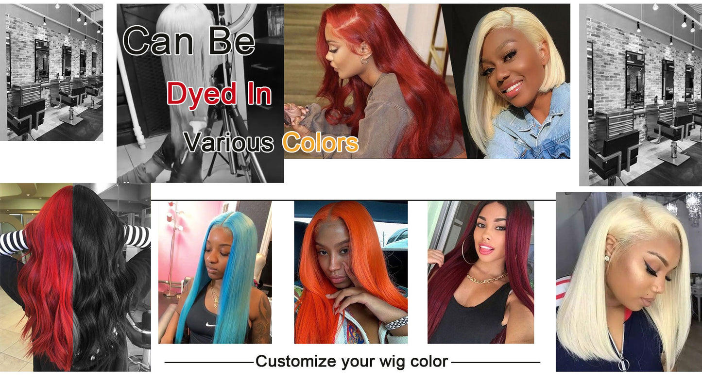 200% Density Best Colorful Glueless Wigs Customized Color Lace Wigs Hair 180% Density