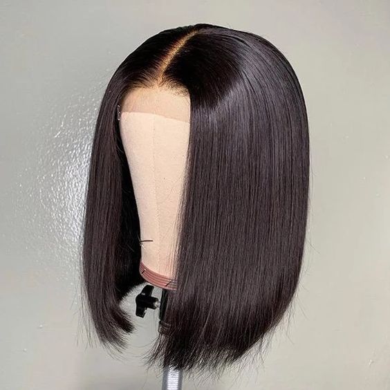 HD Lace Closure 12 Inch Bob Wig Straight 13*4 Transparent Lace Bob Wigs