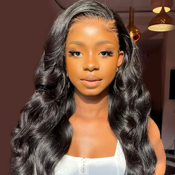 Skin Melt HD Lace Wigs Body Wave 13*4 Lace Front Wigs Real Hair Transparent Wigs