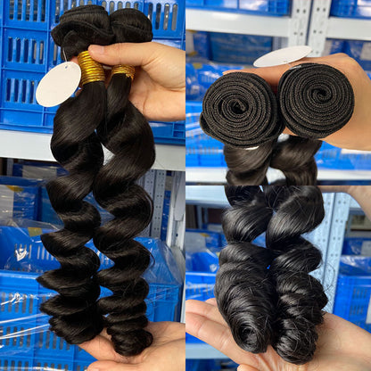Luma Hair Brazilian Loose Wave Human Hair 1 Bundle Remy Natural Loose Waves Hair Extensions