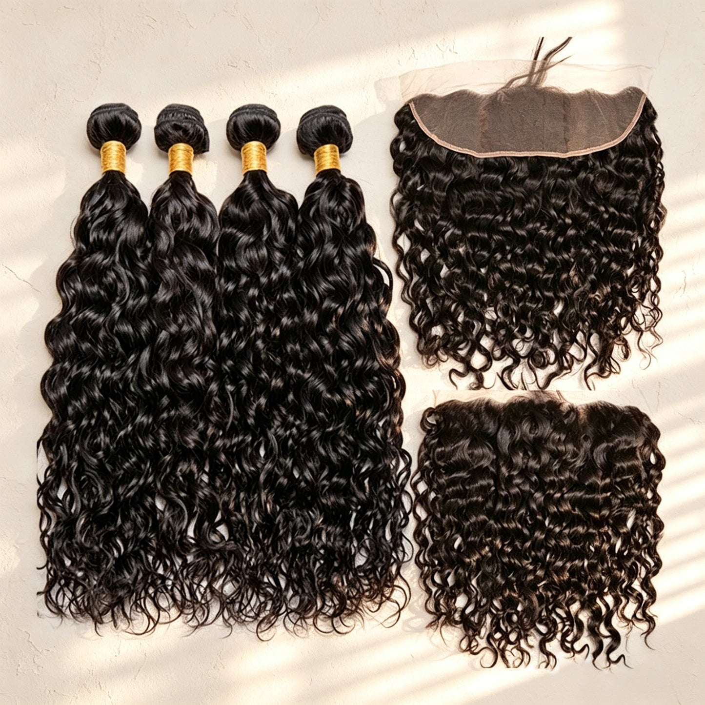 Wet And Wavy Human Hair Weave Bundles Luma Hair Malaysian Virgin Hair Water Wave Natural Hair