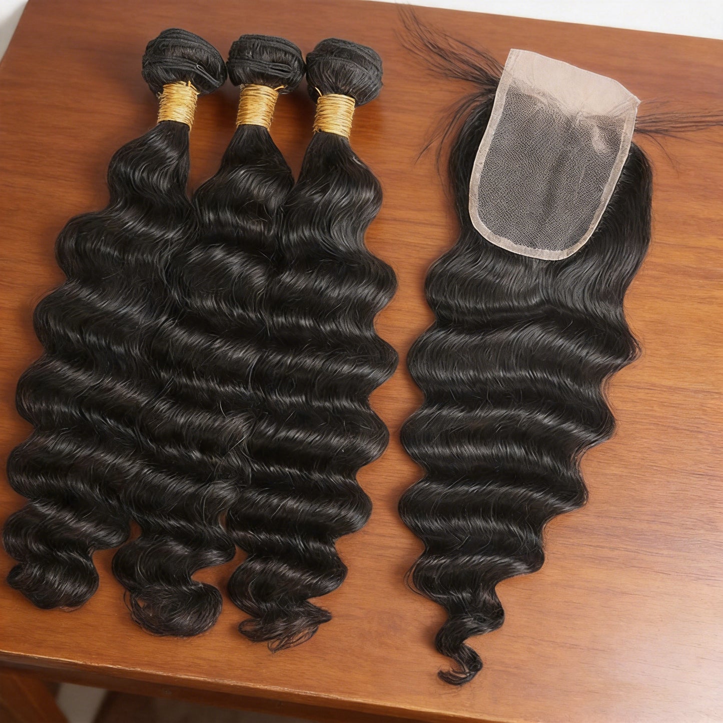 Loose Deep Curly Hair Indian Hair Weave Bundles Wavy Hair Virgin Human Hair Extension