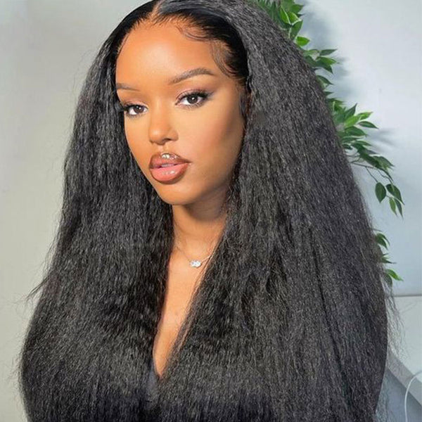 Kinky Straight Hair Indian Virgin Hair 3 Bundles High Quality Virgin Human Hair Yaki Straight Hair