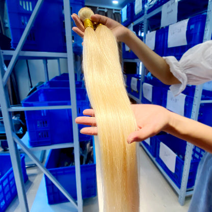1 Bundle Deal Blonde Straight Hair Bundles 613 Blonde Bundles