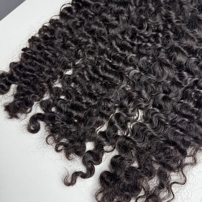 Burmese Curly Human Hair Bundle 18 Inch, 100% Burmese Virgin Human Hair Bundle