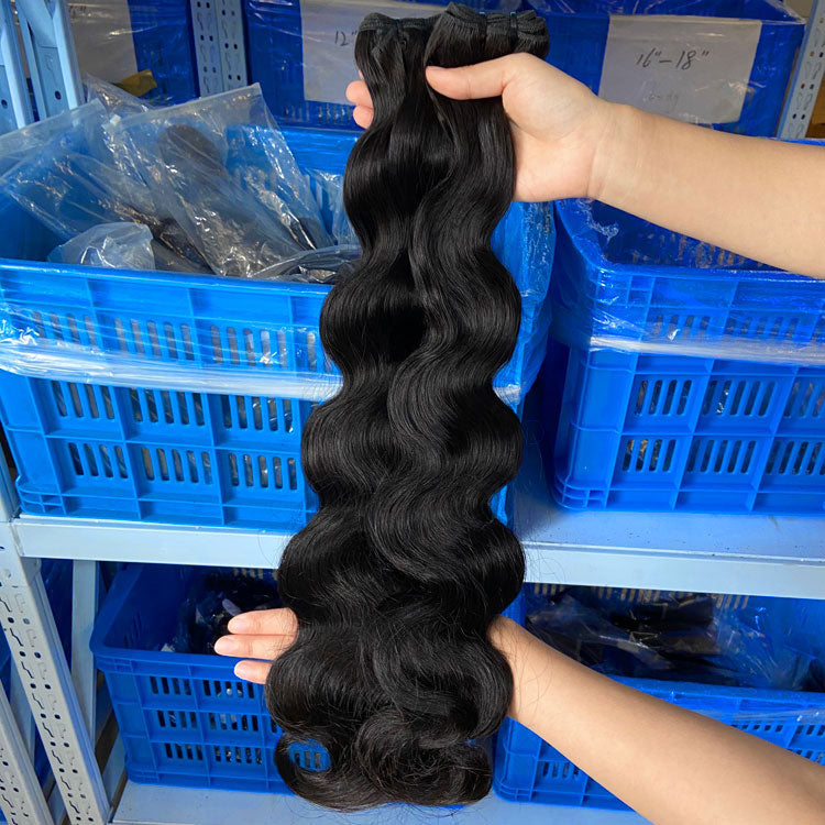 Body Wave Hair Bundles Brazilian Natural Wave Human Hair Bundles 15A