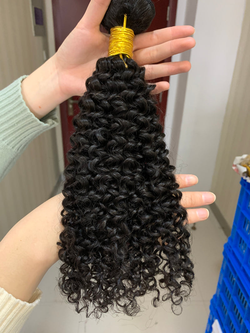 Luma Hair Brazilian Curly Hair Bundles 100% Unprocessed Curl Wave Human Hair Extensions