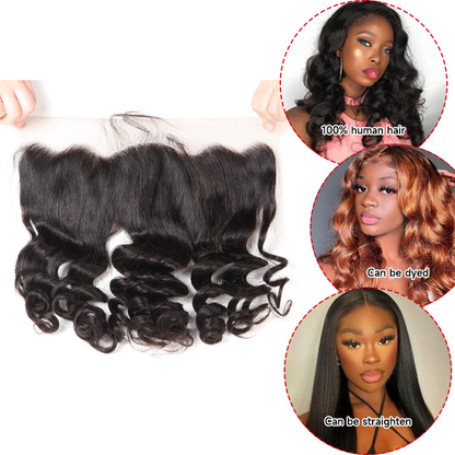 Loose Deep Wave 13x4 Transparent & HD Lace Frontal Virgin Hair Malaysian Curly Hair 13×4 HD Full Lace Frontal Closures Curly Weave Hairstyles
