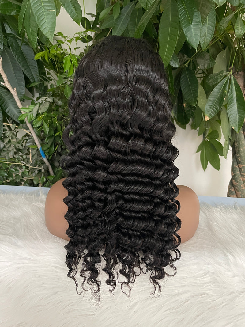 Transparent Wigs Brazilian Lace Front Wigs Deep Wave Human Hair 13x4 HD Lace Wigs