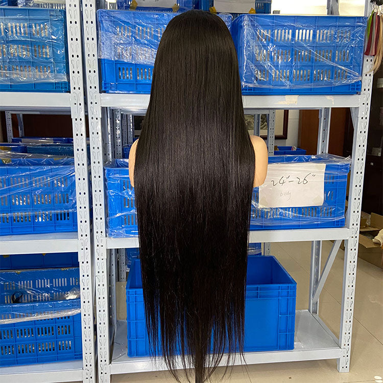 180% Density & 200% Density Straight 13×4 Frontal HD Lace Wig Ready to Go Human Hair Wig