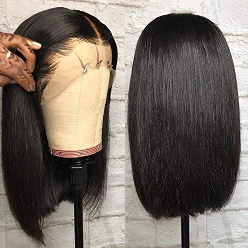 HD Lace Closure 12 Inch Bob Wig Straight 13*4 Transparent Lace Bob Wigs