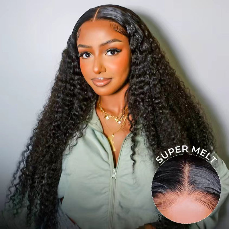 Deep Curly 13x4 HD Invisible Lace Frontal Wig – Wholesale Transparent Lace Human Hair Wig for Women