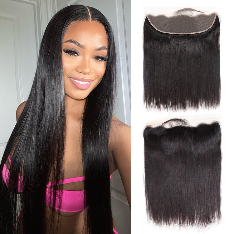 Luma Hair Brazilian Straight Hair Frontal 13x4 Transparent & HD Lace Frontals