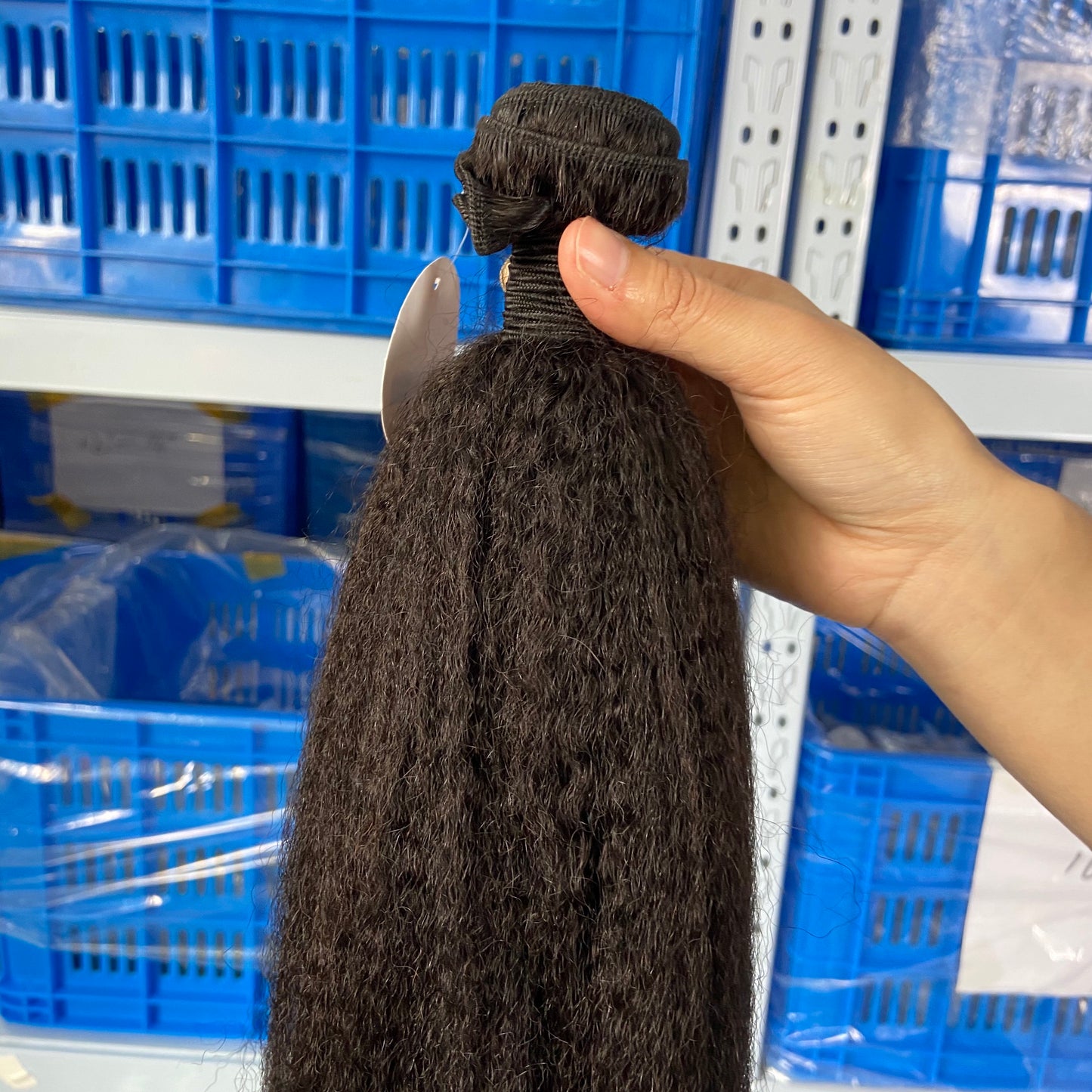 Kinky Straight Hair Indian Virgin Hair 3 Bundles High Quality Virgin Human Hair Yaki Straight Hair
