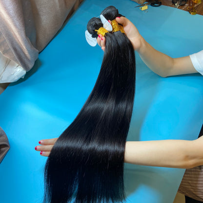 Brazilian Straight Hair 100% Unprocessed Straight Human Hair Extensions 1 Bundle