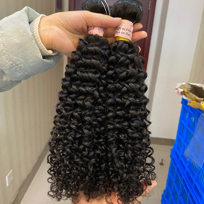 Luma Hair Brazilian Curly Hair Bundles 100% Unprocessed Curl Wave Human Hair Extensions