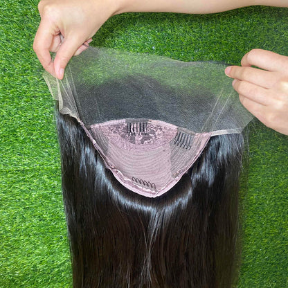 180% Density & 200% Density Straight 13×4 Frontal HD Lace Wig Ready to Go Human Hair Wig