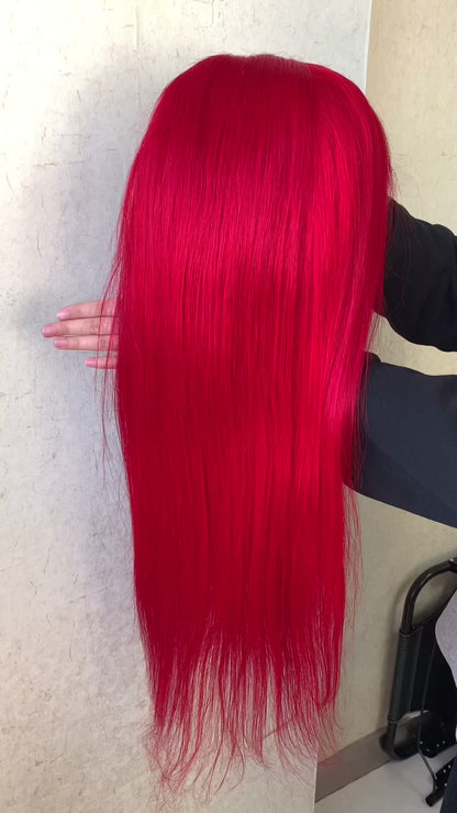 200% Density Best Colorful Glueless Wigs Customized Color Lace Wigs Hair 180% Density