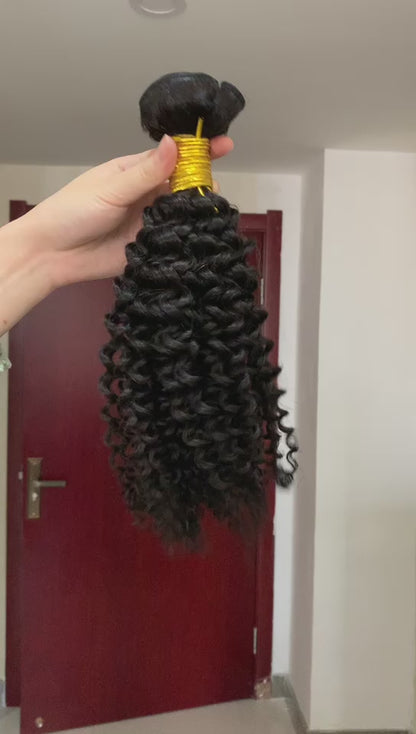 Luma Hair Brazilian Curly Hair Bundles 100% Unprocessed Curl Wave Human Hair Extensions
