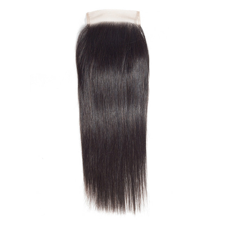 Straight 4*4 Transparent Lace Closure Natural Black Human Hair Real HD Lace Hair Closure